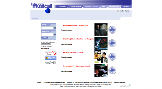 Online il nuovo sito delle Edizioni Musicali Bagutti